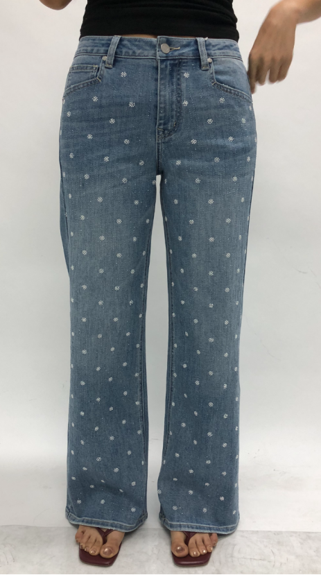 NEW YORK HIGH RISE FLARED WIDE LEG FULL JEANS BYW8416