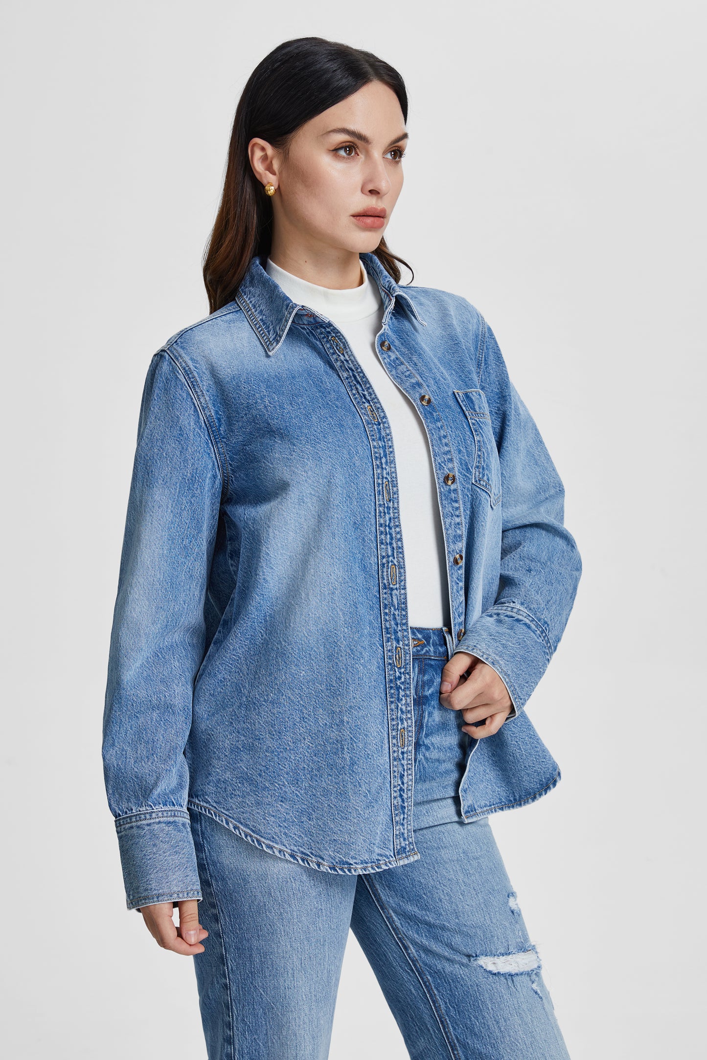 KELLY CLASSIC DENIM SHIRTS BYJ9041 (BYMJ050) CAMBRIDGE