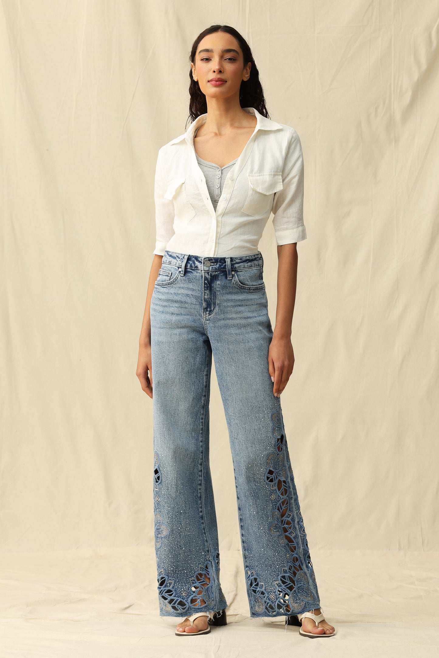 SEOUL MID RISE WIDE LEG