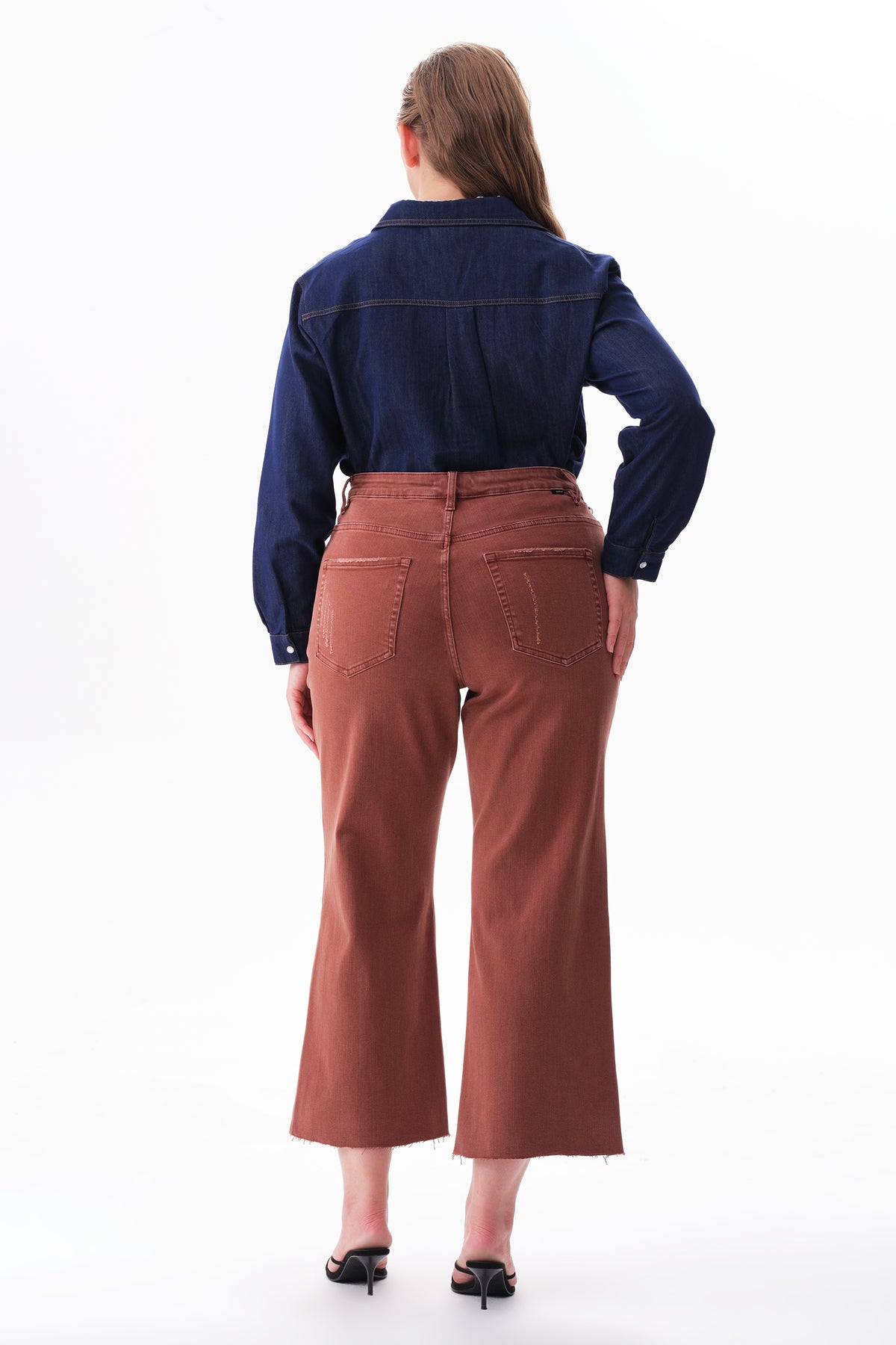 HIGH RISE WIDE LEG (CAPPUCCINO) BYW8015-P