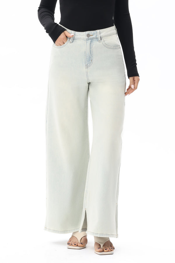 ZEPHYRINE HIGH RISE WIDE LEG BYW8297 (BYJJ014) LIGHT BLUE