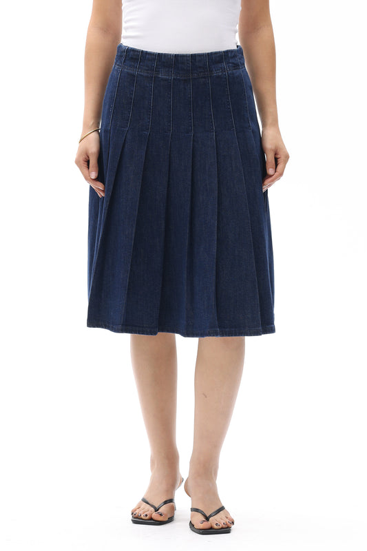 CAIUS HIGH RISE PLEATED SKIRT