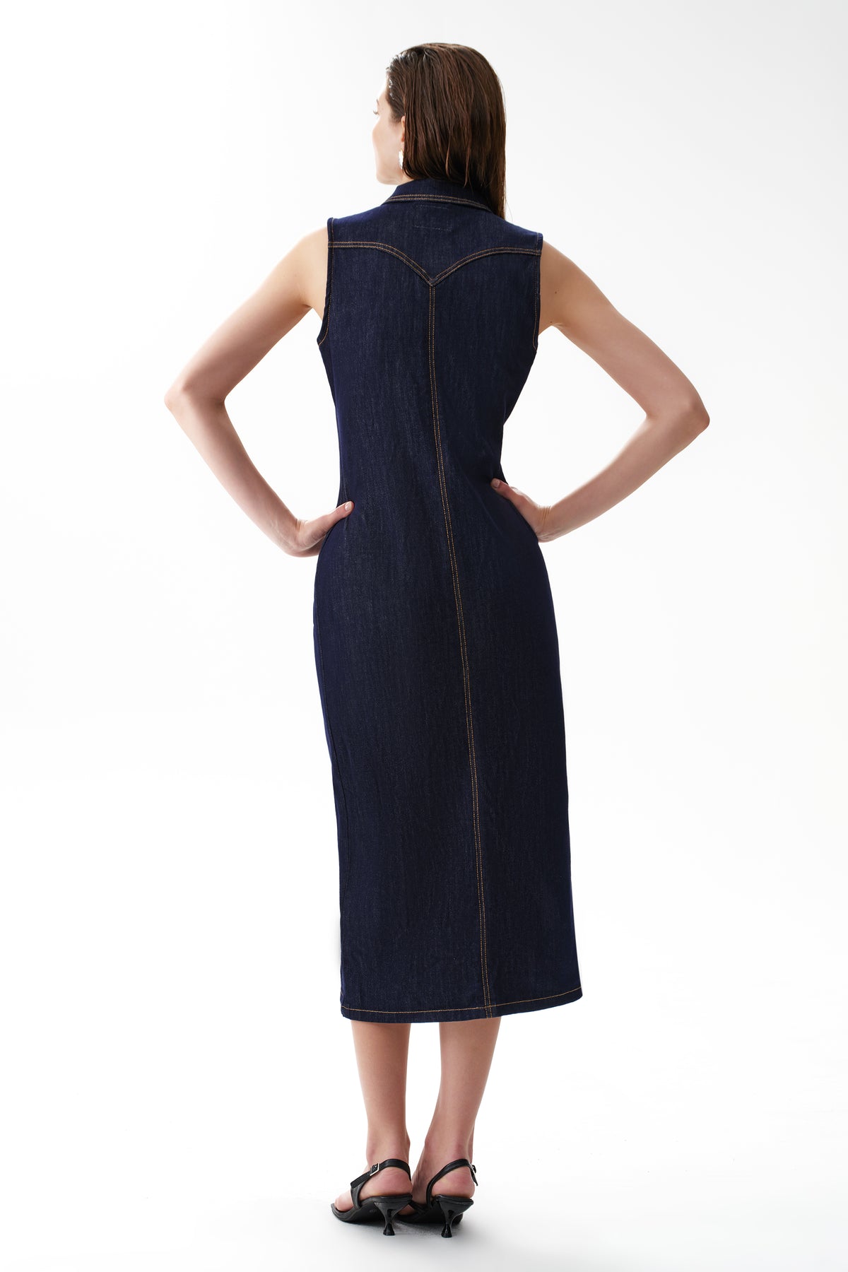 JULIA CARDIGAN DENIM DRESS