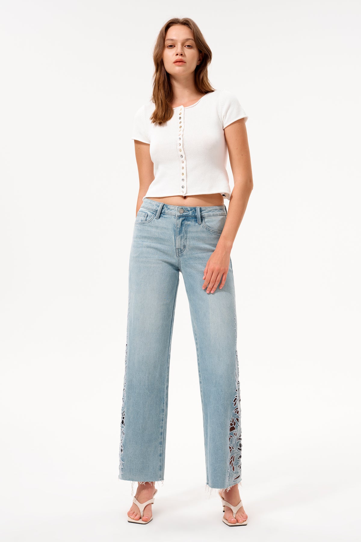FLORA MID RISE STRAIGHT