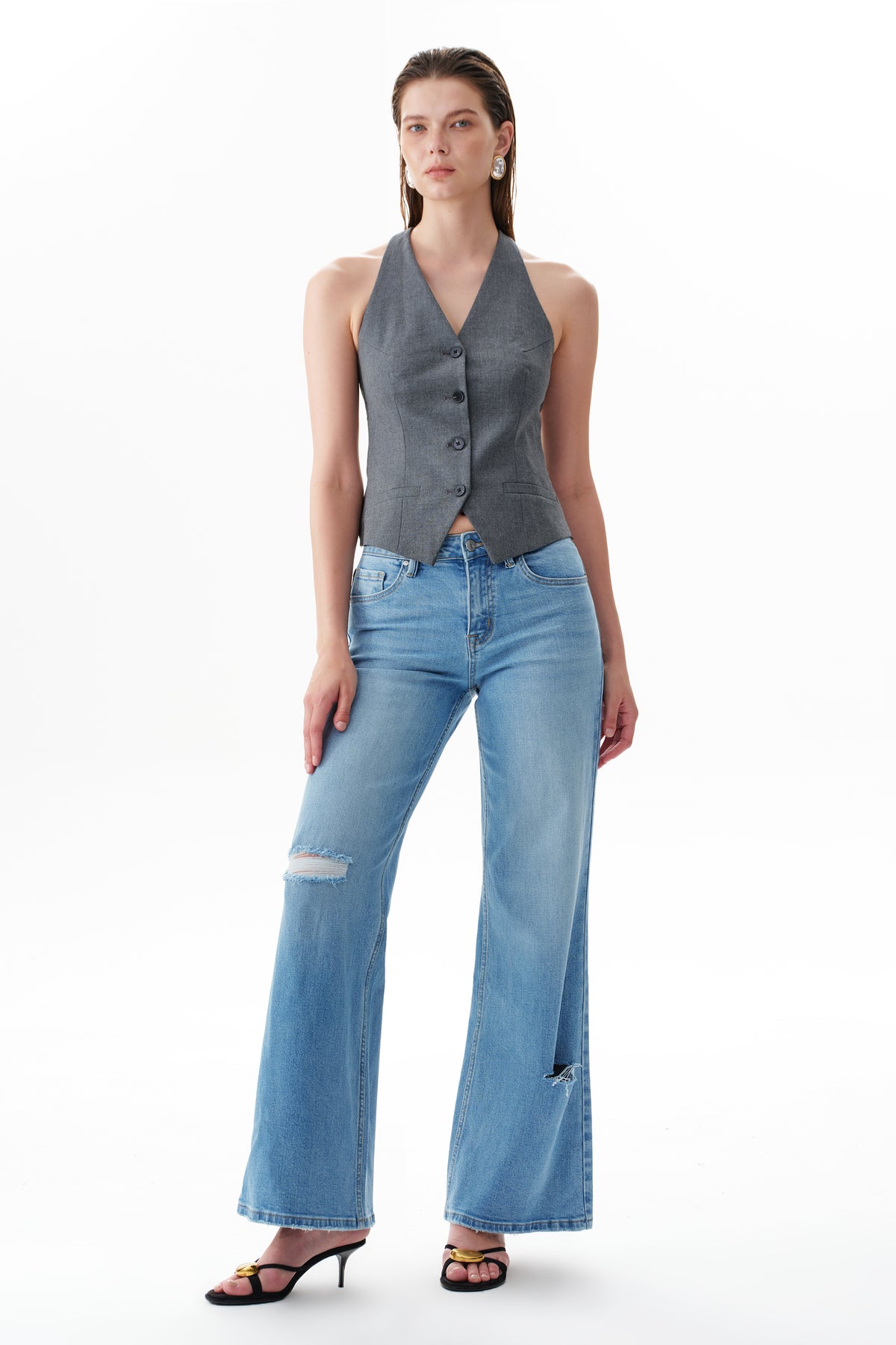 ZEPHYRINE MID RISE WIDE LEG
