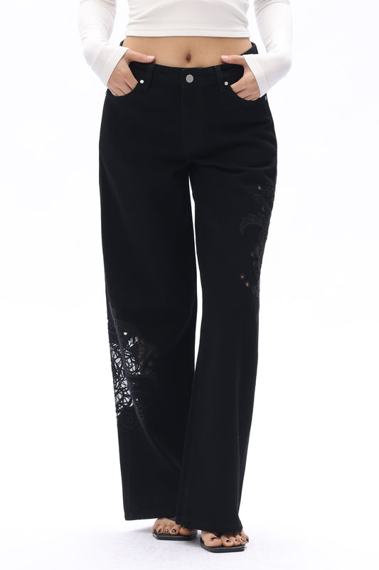 FLORA LOW RISE WIDE LEG