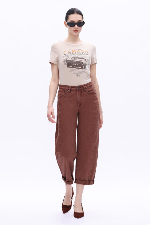 HIGH RISE BARREL ROLLED