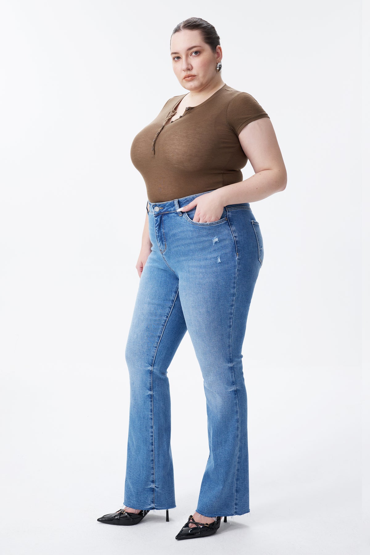 PLUS CAPE TOWN LOW RISE BOOTCUT