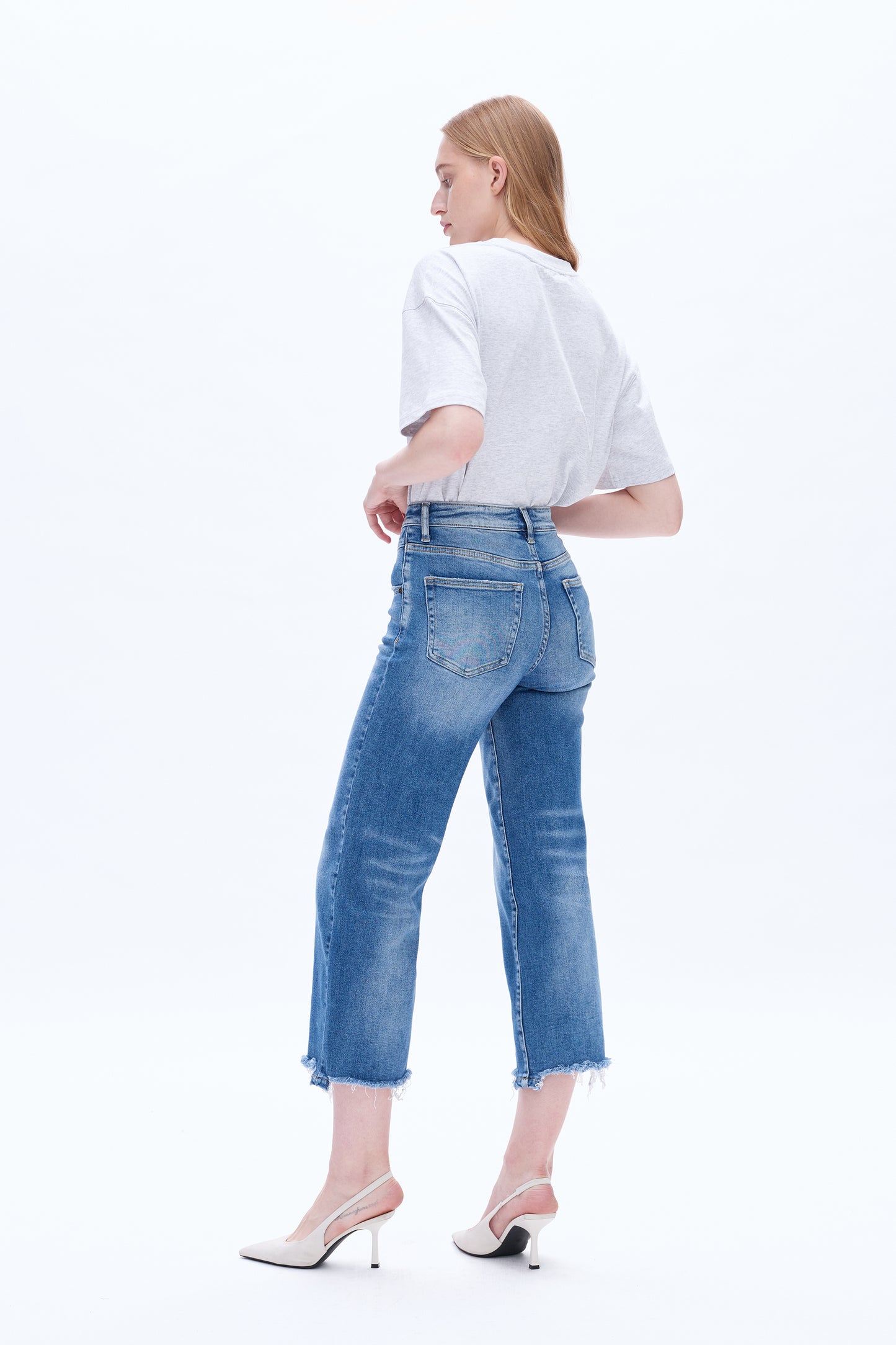 MARY HIGH RISE STRAIGHT CROPPED JEANS BYT5186 (BYHE163) VIRGO