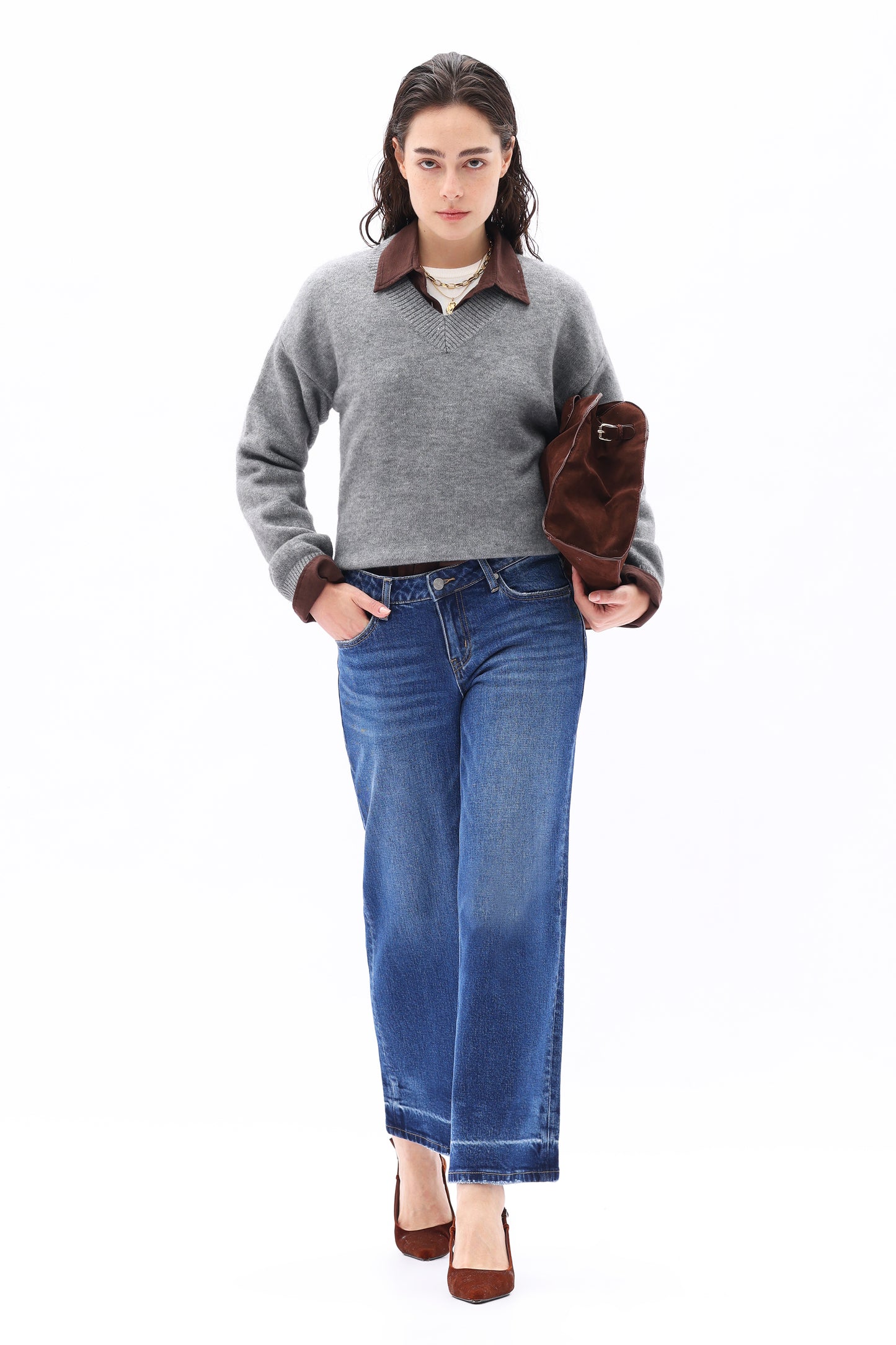 LOW RISE WIDE LEG ANKLE