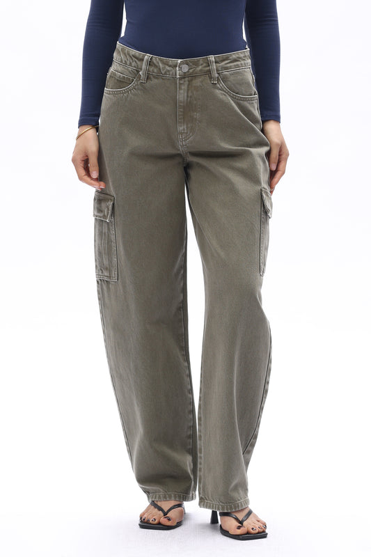 GRETA LOW RISE BARREL BYOX018 (BYHE261) GREEN