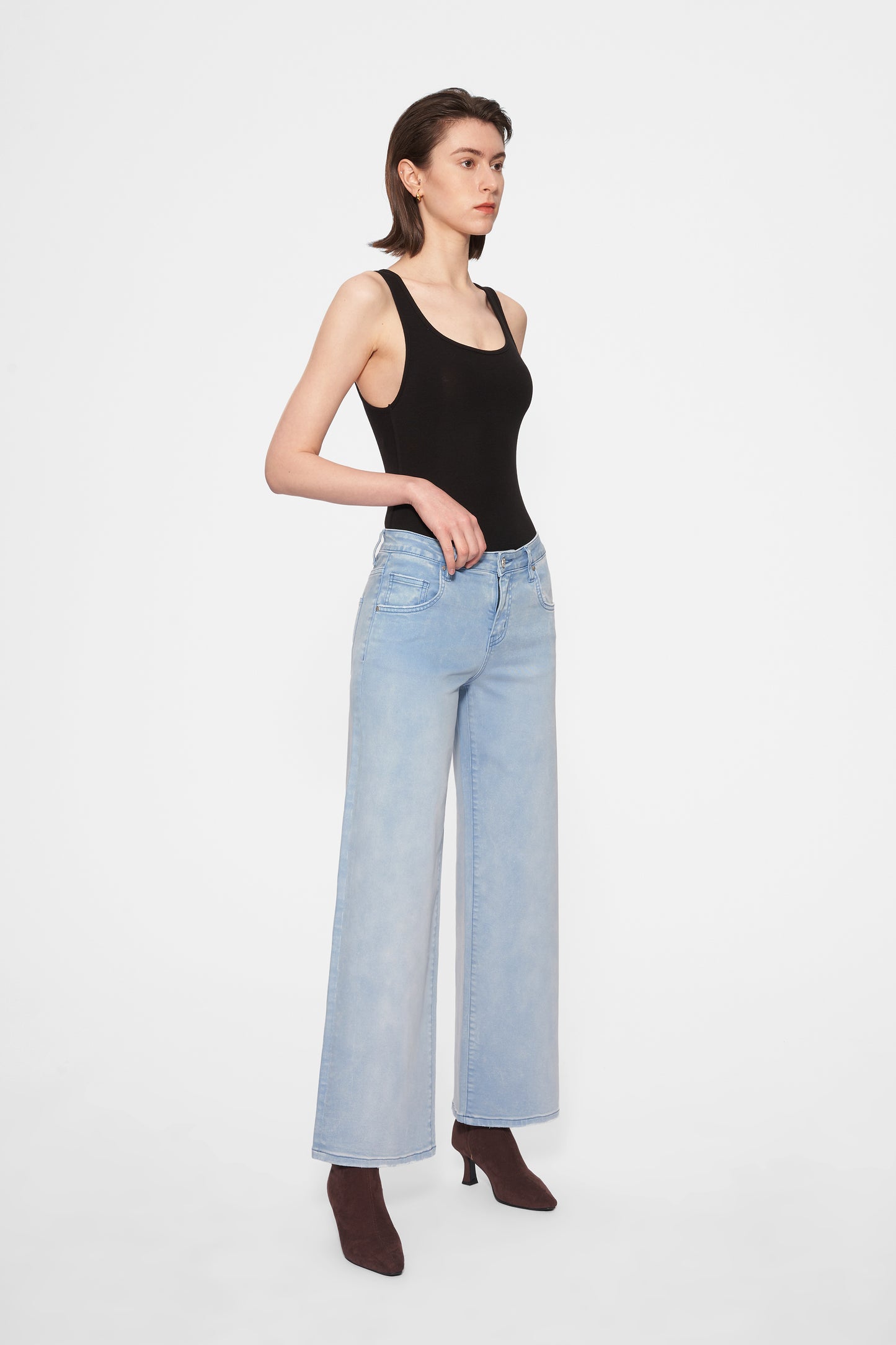 LUNA MID RISE WIDE LEG PANTS BYW8162 (BYMJ041) GRADIENT BLUE