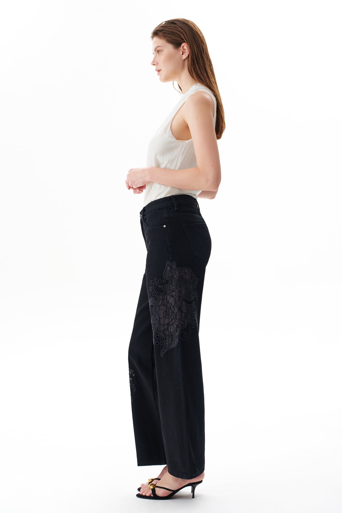 FLORA LOW RISE WIDE LEG