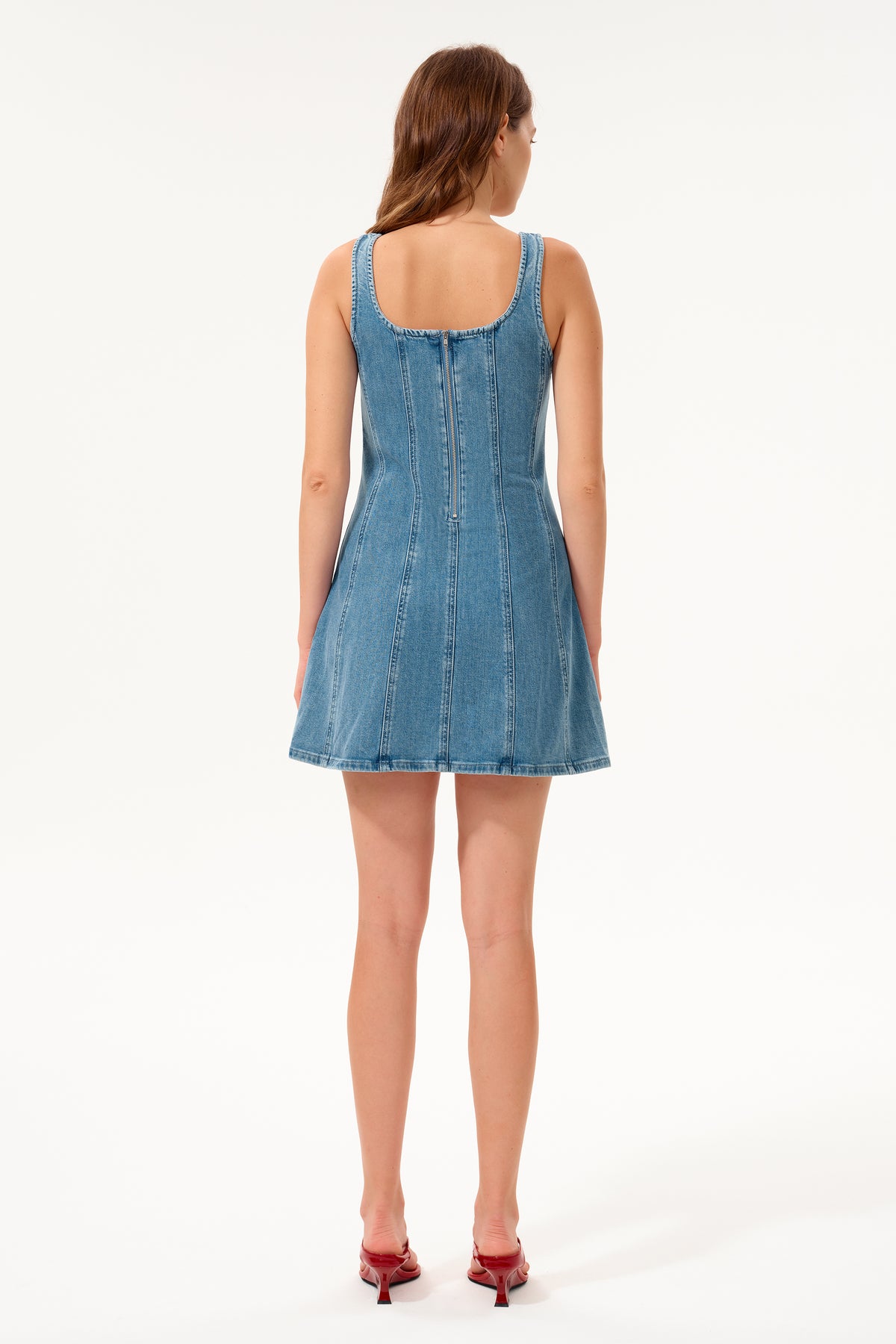 MONTREAL DENIM STRAP DRESS