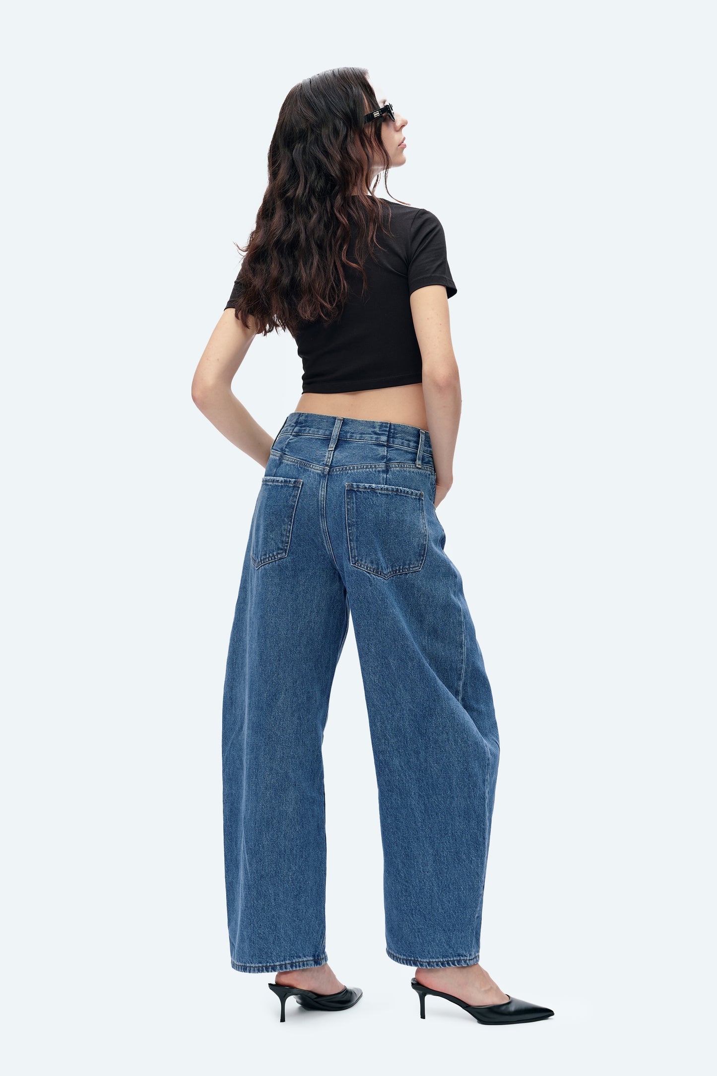 KATIA TAILORED BARREL LEG JEANS BYOX003 (BYGG012) STELLAR