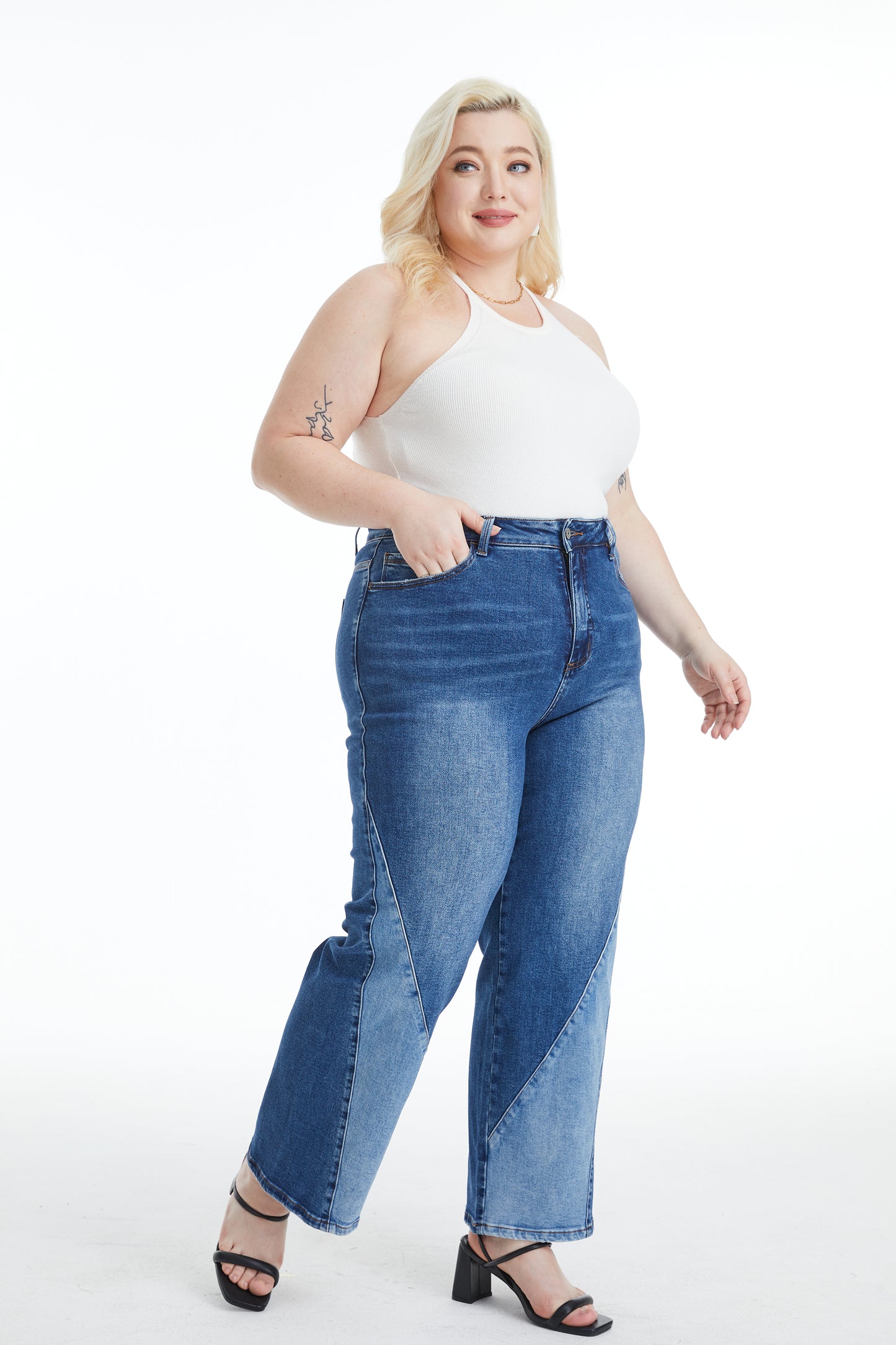PLUS HIGH RISE WIDE LEG