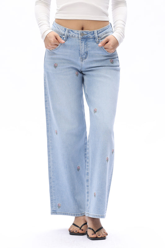 ROSALIND MID RISE WIDE LEG