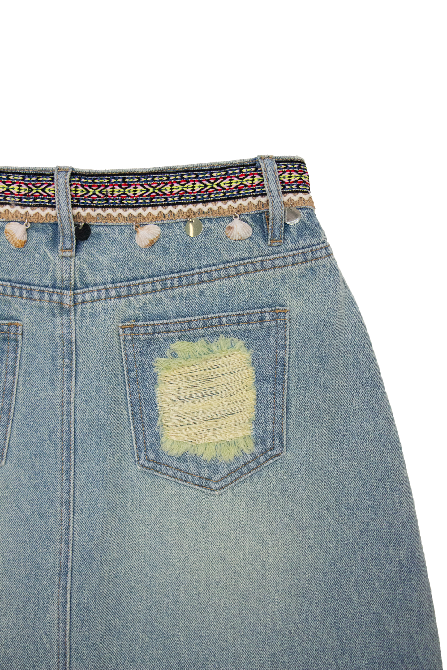 DENIM SKIRTS BYK7077 (DJFWR010) LIGHT BLUE