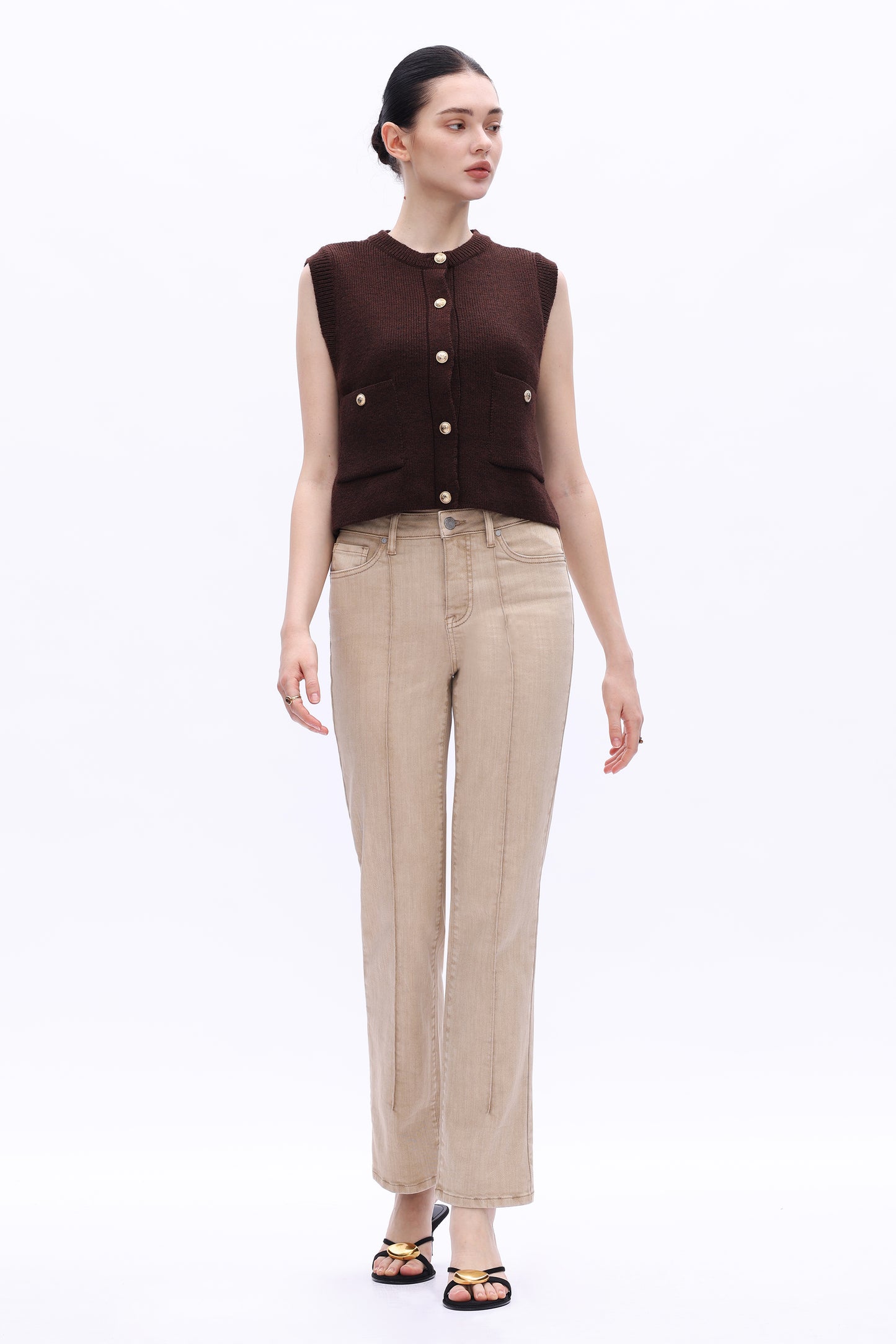 HIGH RISE STRAIGHT JEANS