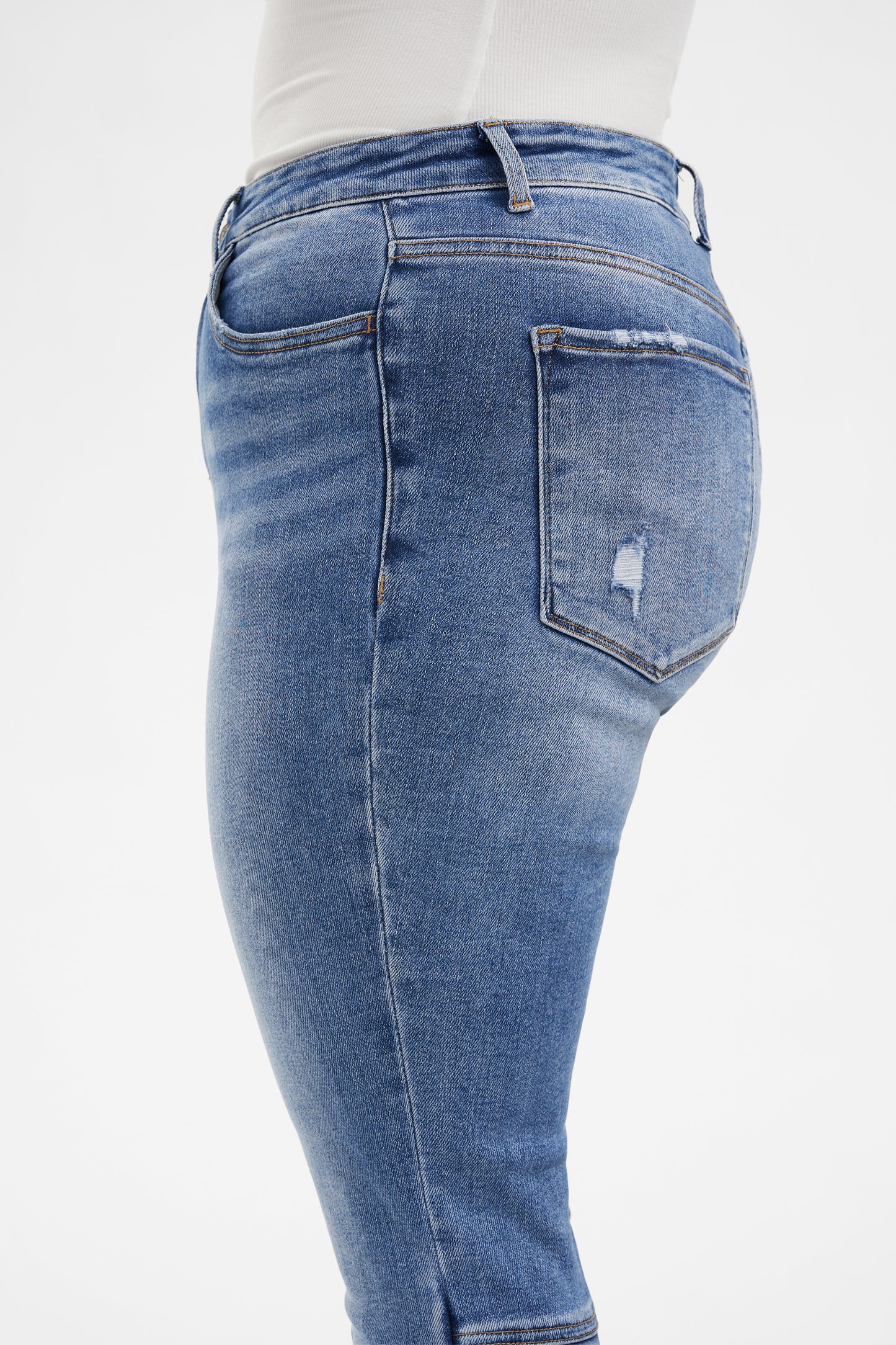 ANNA HIGH RISE FLARE JEANS BYF1121-P ISLAND PLUS SIZE