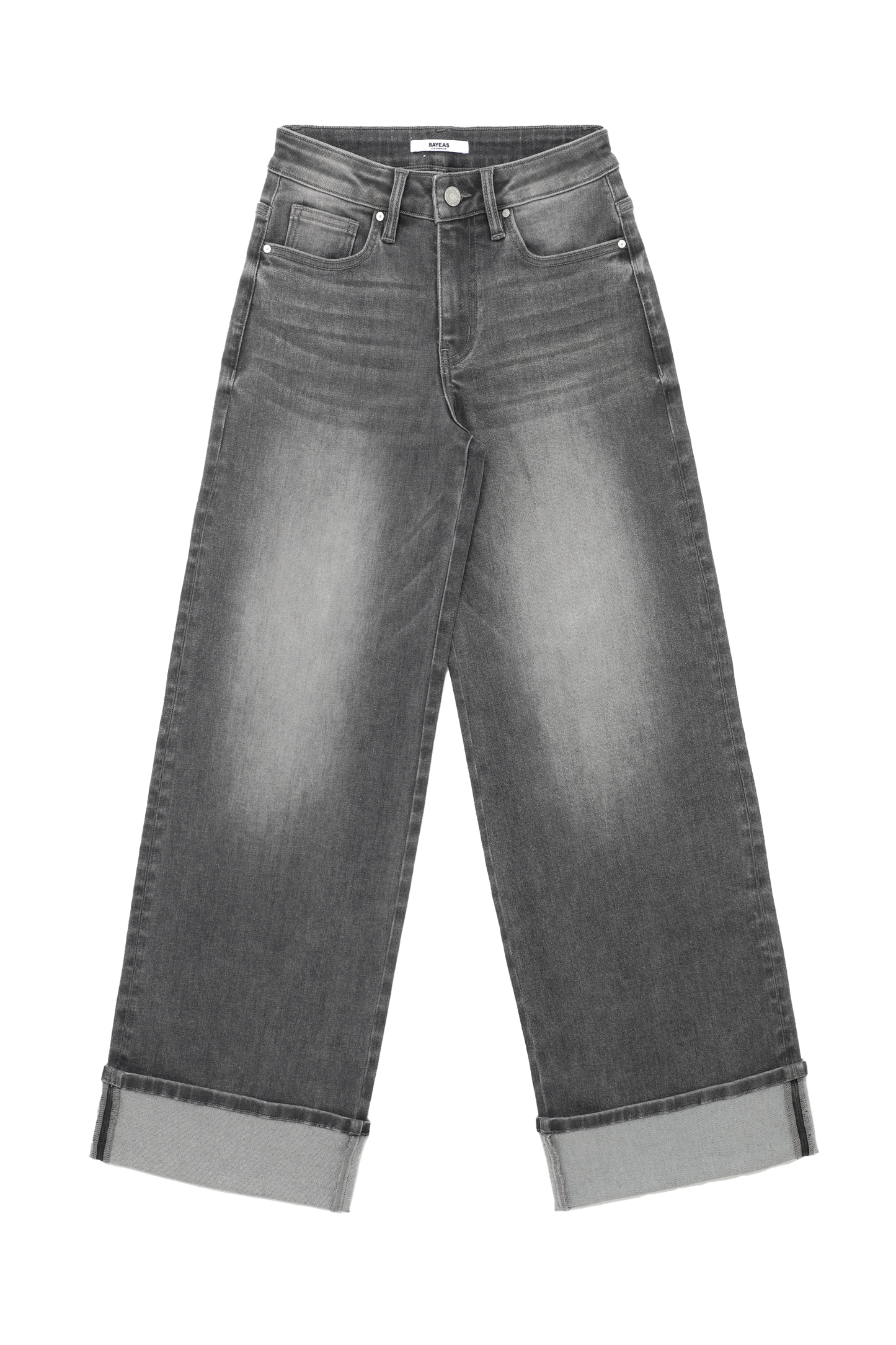 MID RISE WIDE LEG  BYW8186 (BYW8186) LIGHT GREY