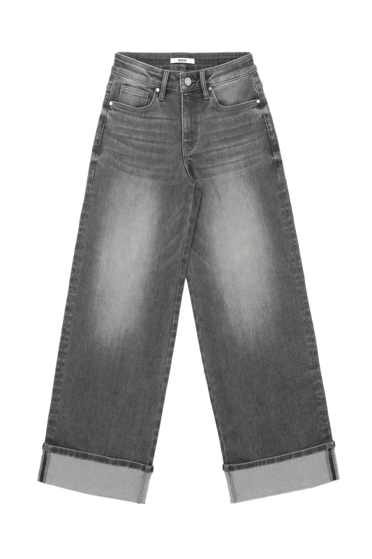 MID RISE WIDE LEG  BYW8186 (BYW8186) LIGHT GREY