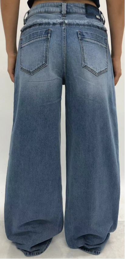 NEW YORK SUPER HIGH RISE 90'S WIDE LEG FULL JEANS BYW8452