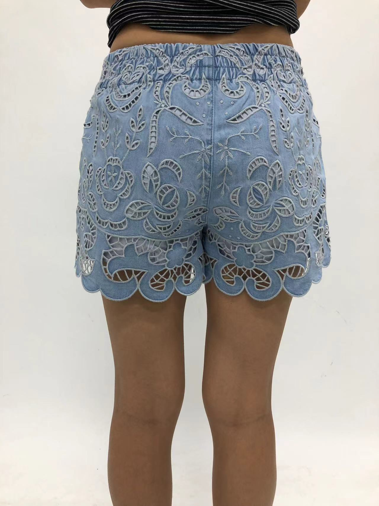 MIAMI HIGH RISE DENIM SHORTS BYH6162