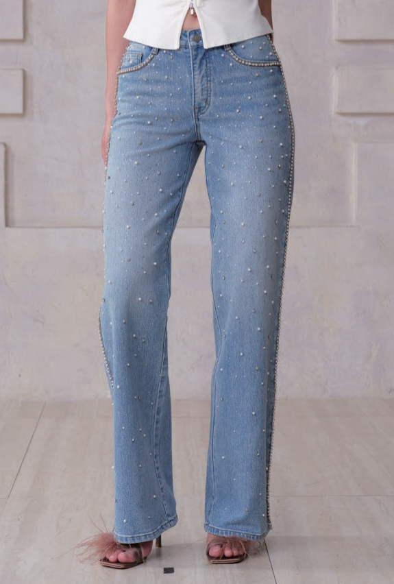 NEW YORK MID RISE WIDE LEG TALL JEANS BYW8419