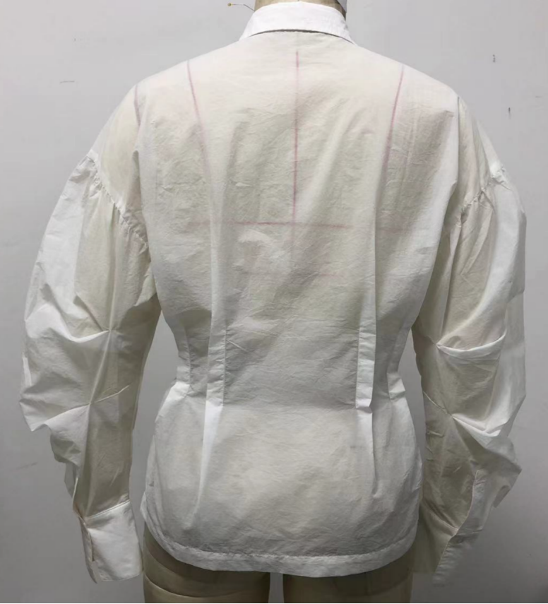 MILAN SEMI-SHEER LOOSE FIT SHIRTS BYJ9092