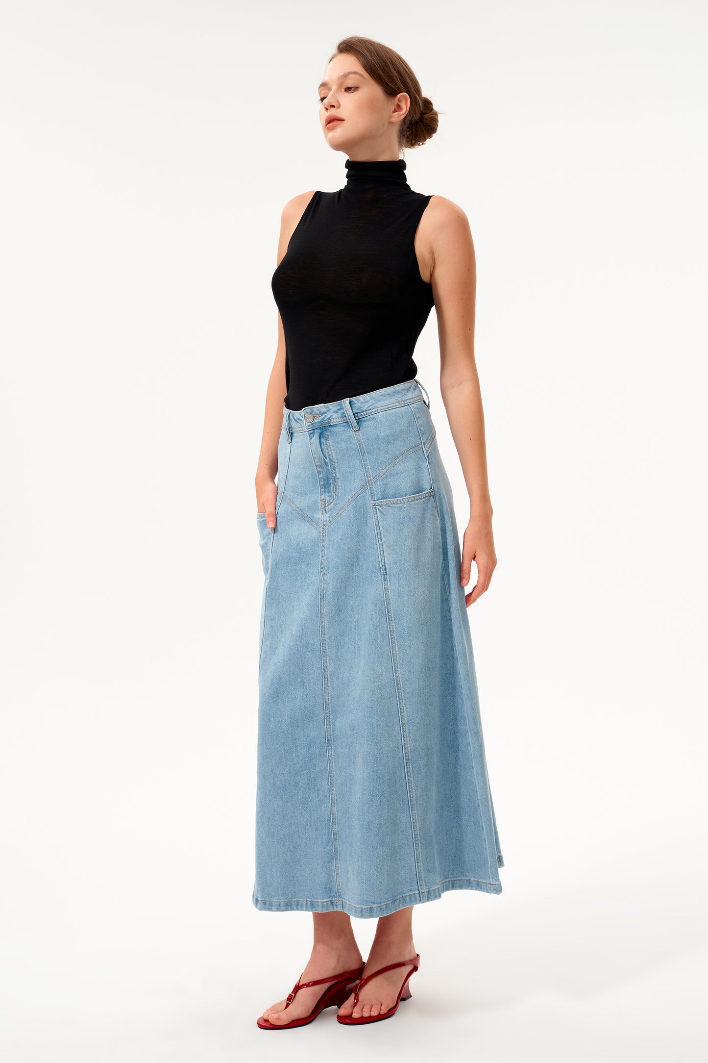 CAIUS MID RISE SKIRT