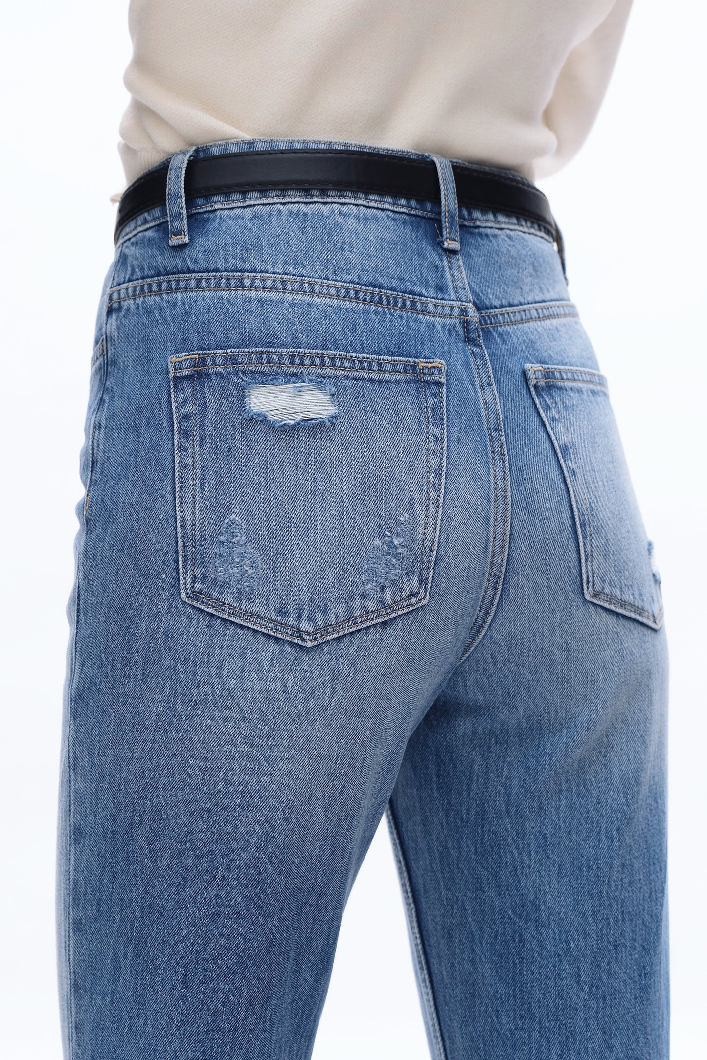 HIGH RISE 90'S VINTAGE STRAIGHT JEAN BYT5159 GLACIER