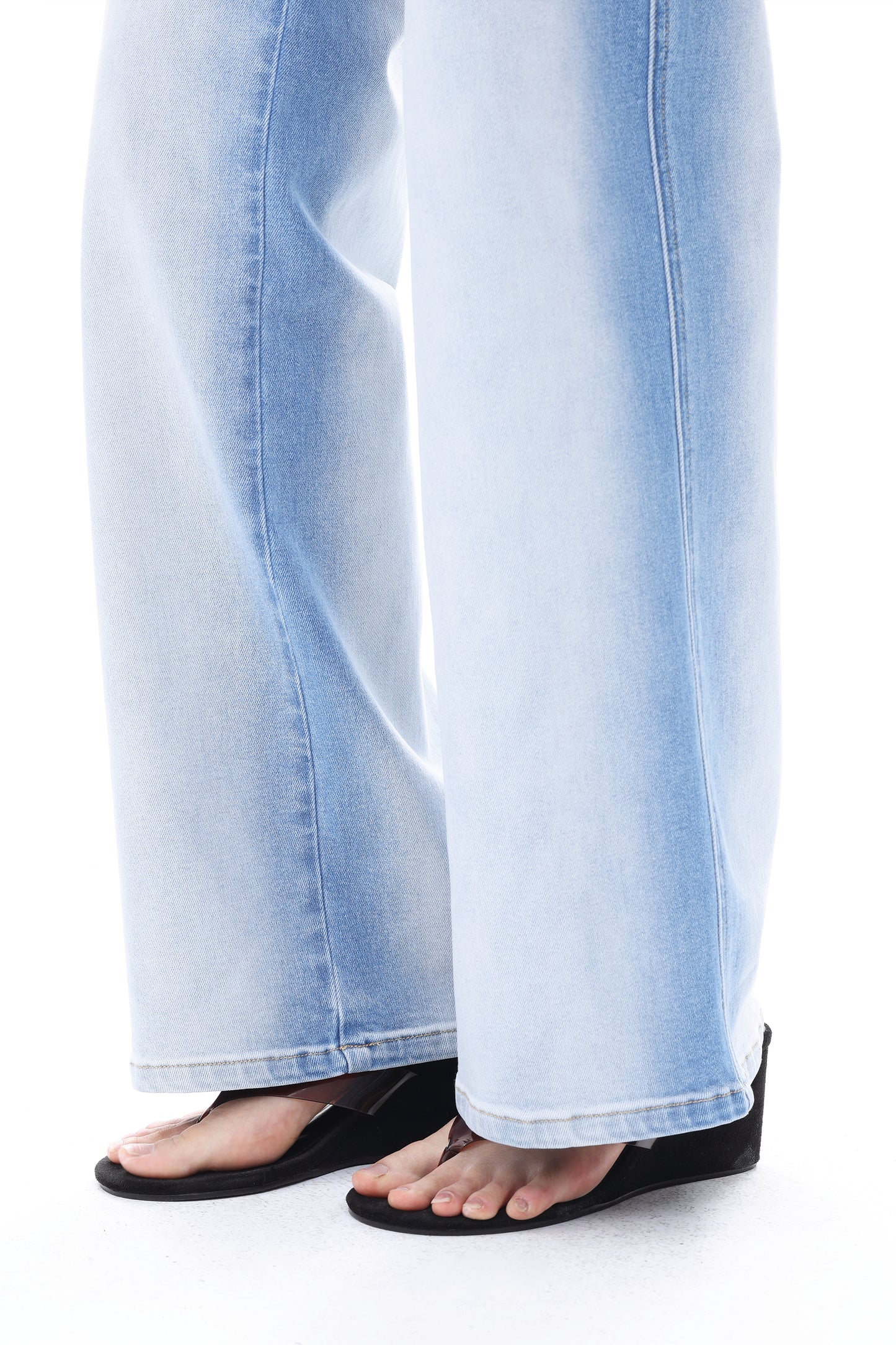 NEW YORK HIGH RISE RELAX WIDE LEG FULL JEANS BYW8420