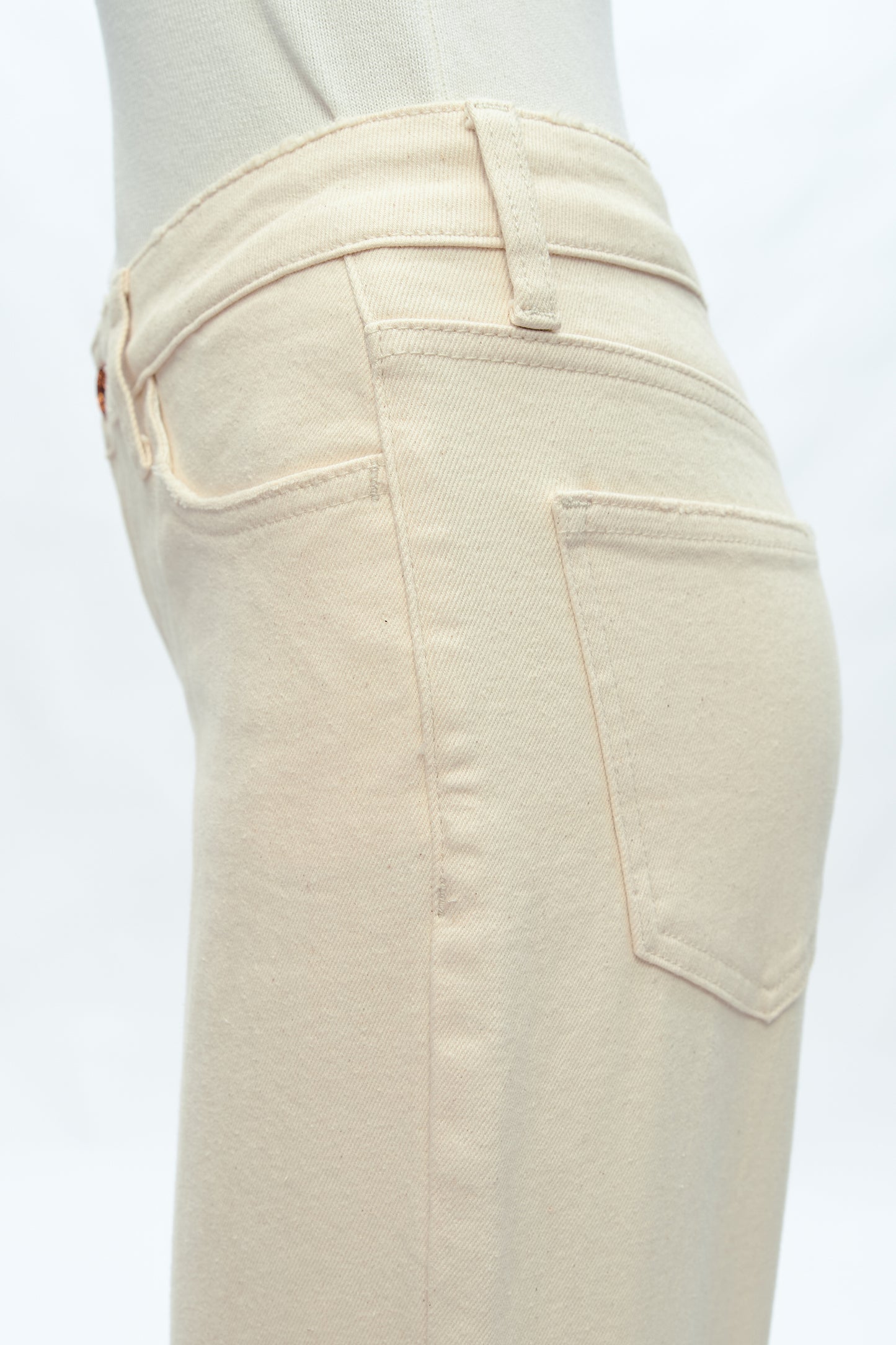 MID RISE STRAIGHT PANTS BYT5156 NATURAL