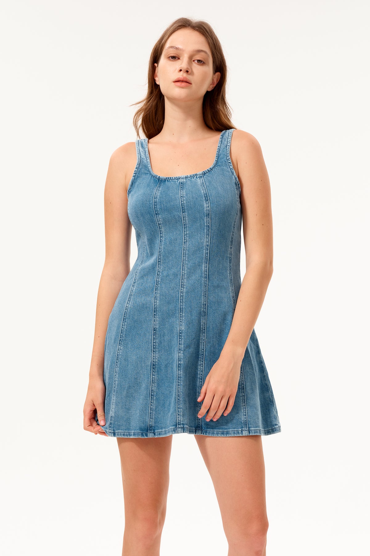 MONTREAL DENIM STRAP DRESS