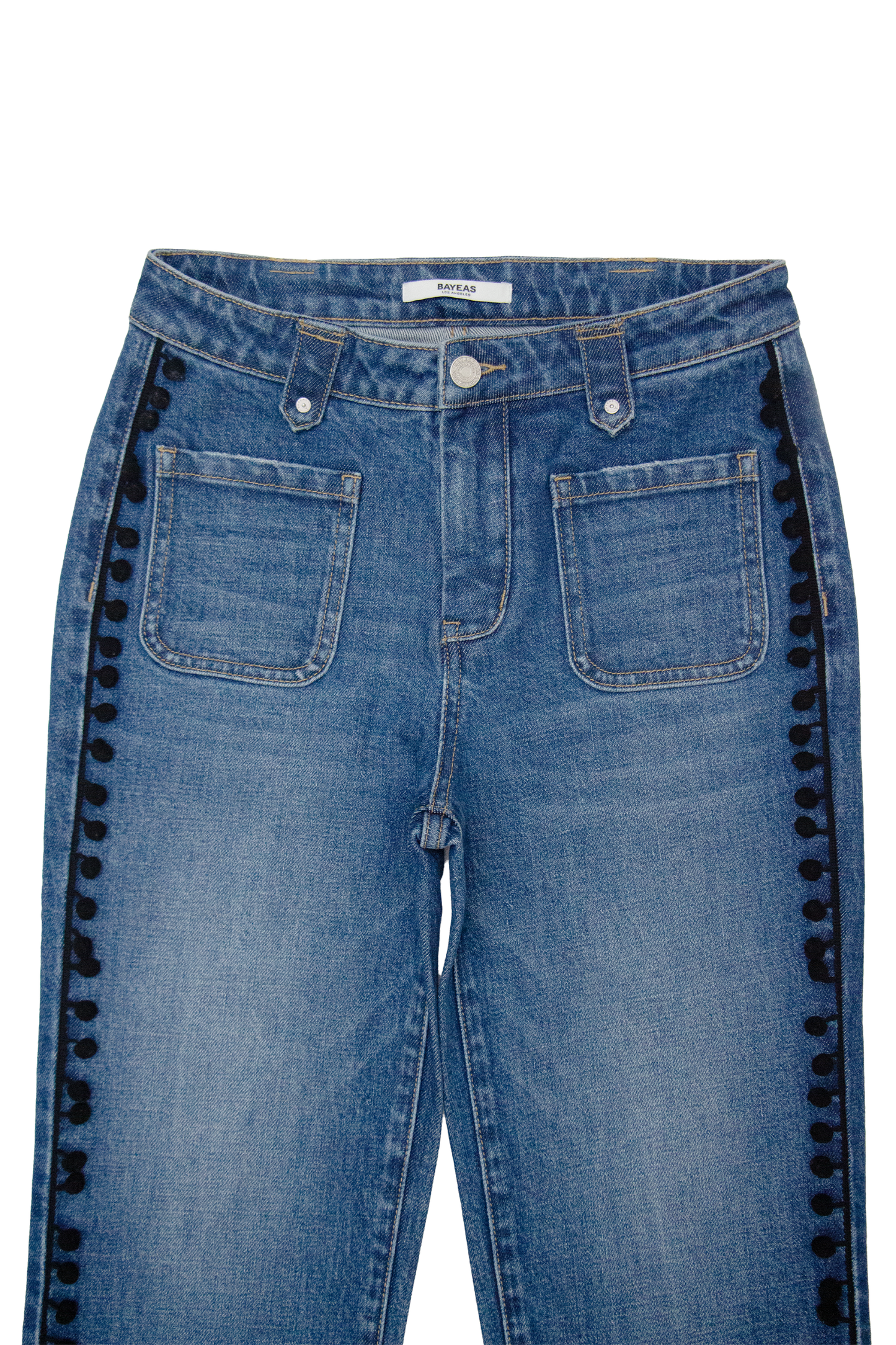 MID RISE STRAIGHT LEG DENIM JEANS BYT5287 (DJFQW031) MEDIUM BLUE
