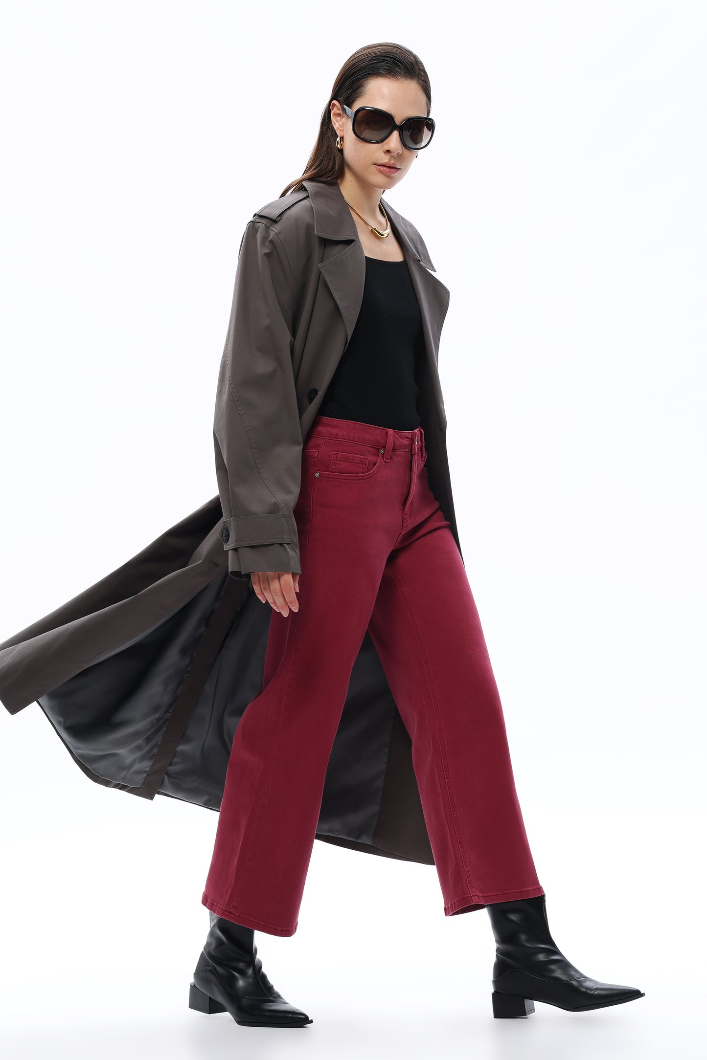 MID RISE STRAIGHT BYT5198 WINE