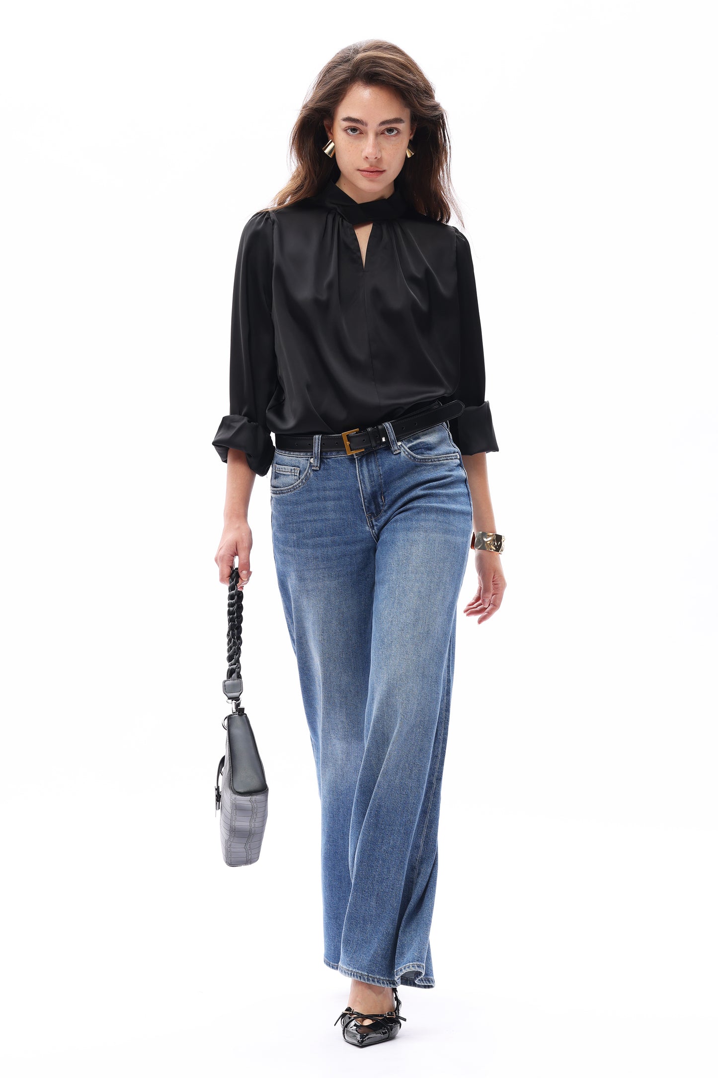 MID RISE WIDE LEG