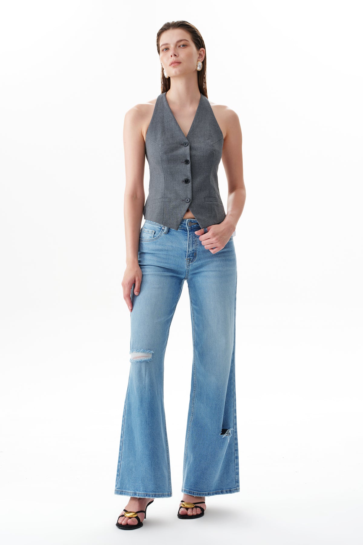 ZEPHYRINE MID RISE WIDE LEG