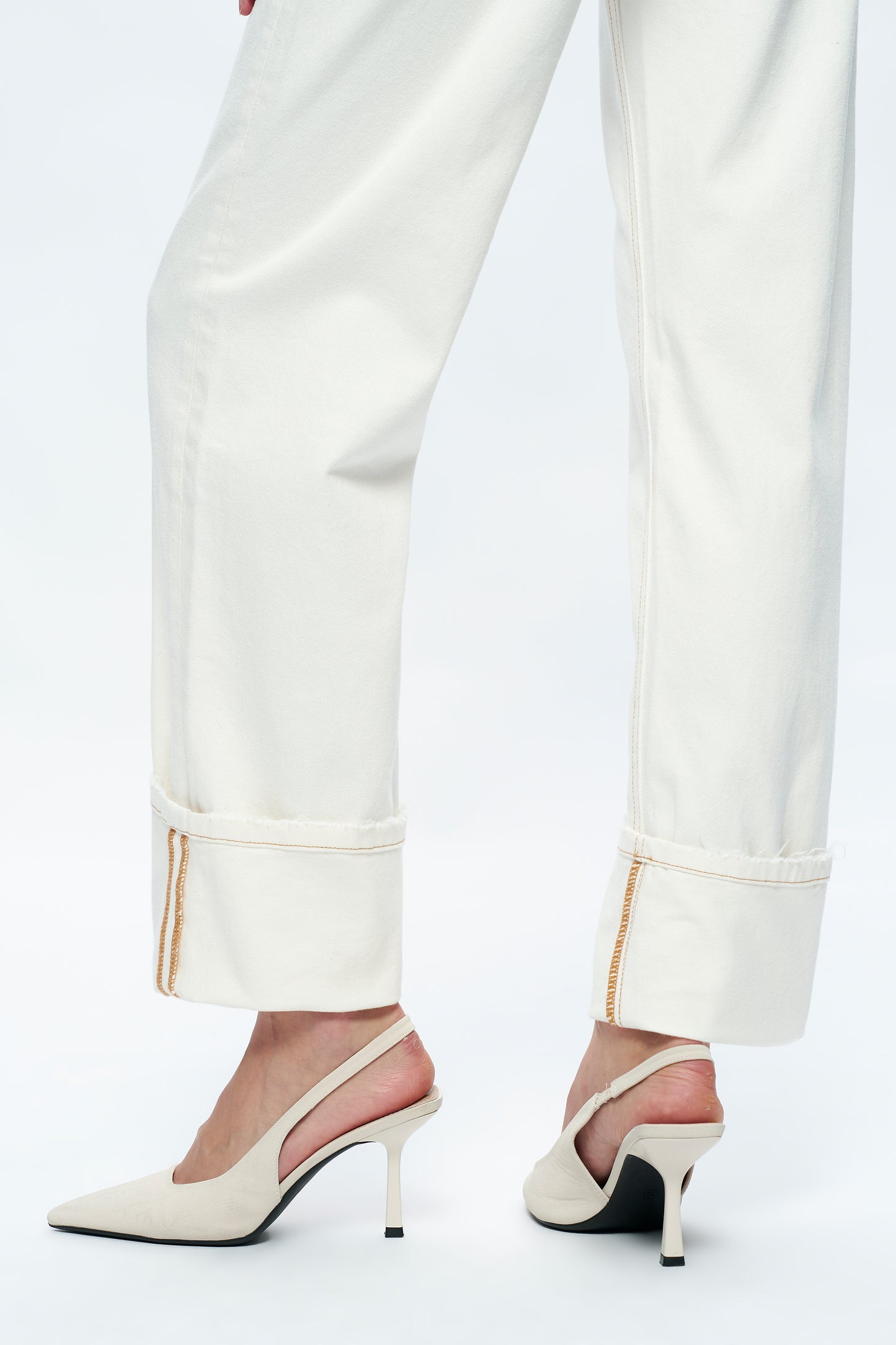 MICHELLE MID RISE STRAIGHT LEG TROUSERS BYT5231 (BYMJ127) CREAM