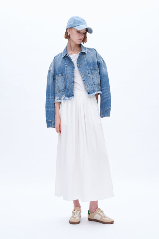 SHANNON MID RISE SKIRT