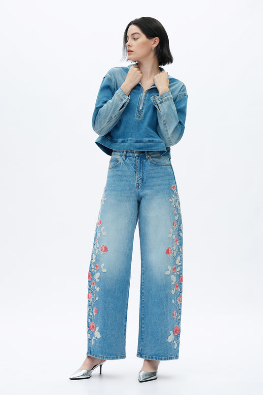 HIGH RISE BARREL LEG