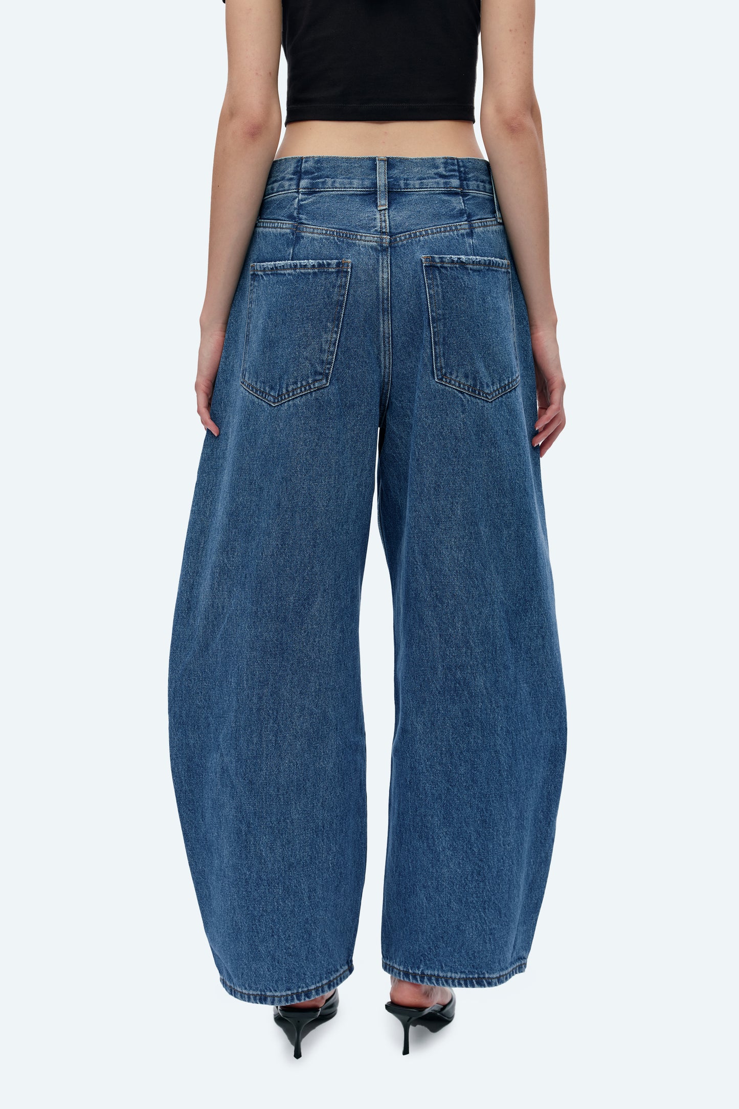 KATIA TAILORED BARREL LEG JEANS BYOX003 (BYGG012) STELLAR