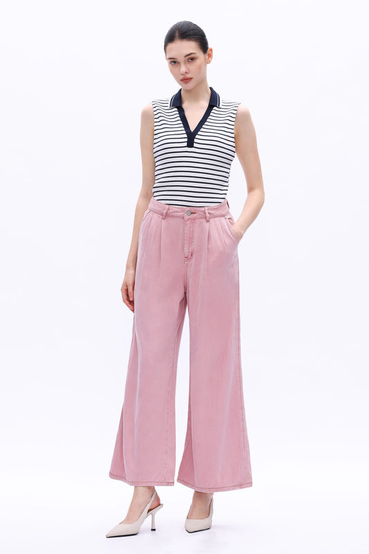 HIGH RISE TENCEL WIDE LEG