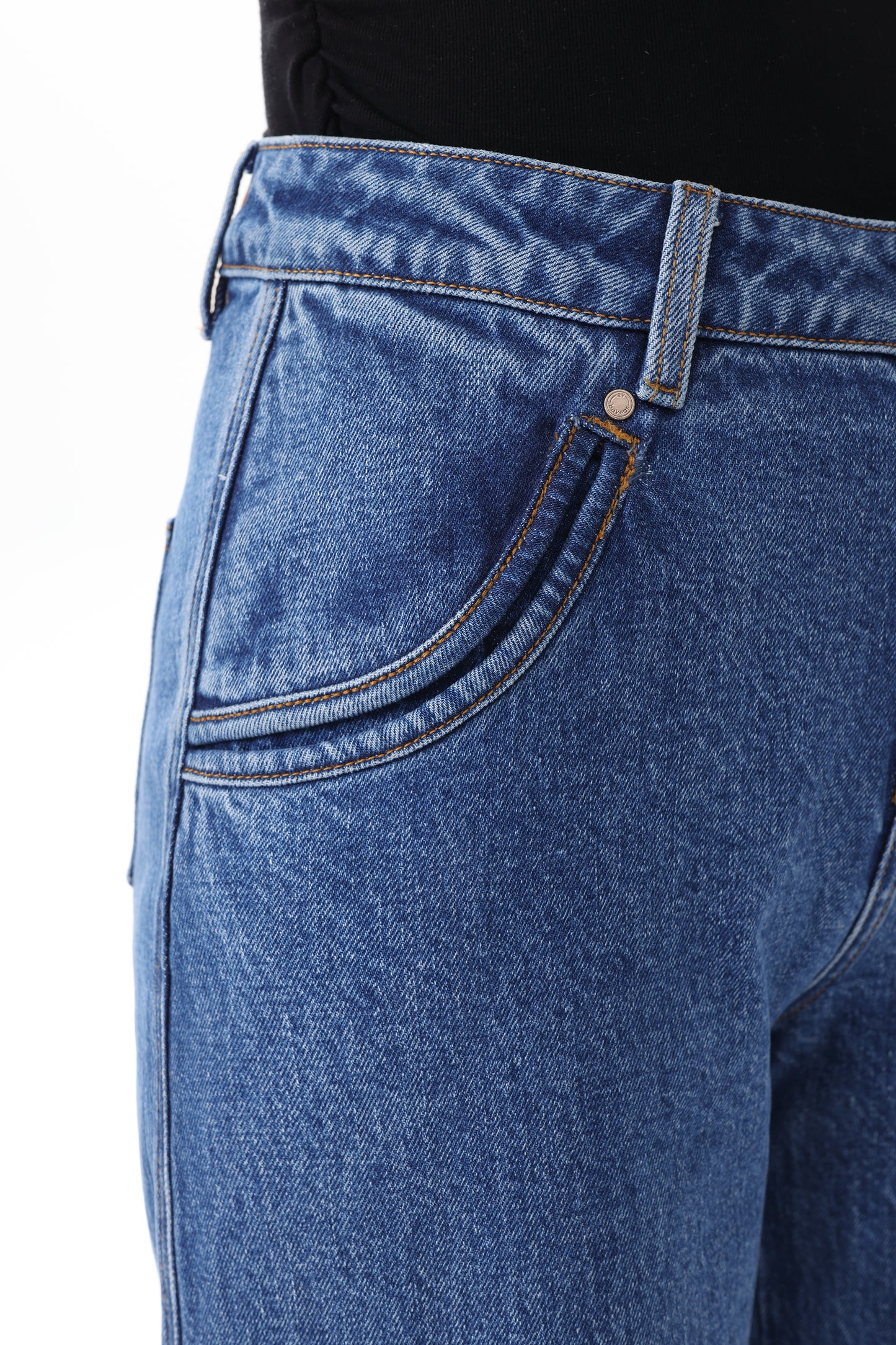 TOKYO M-HIGH RISE DROPPED CROTCH BARREL ANKLE JEANS BYOX073
