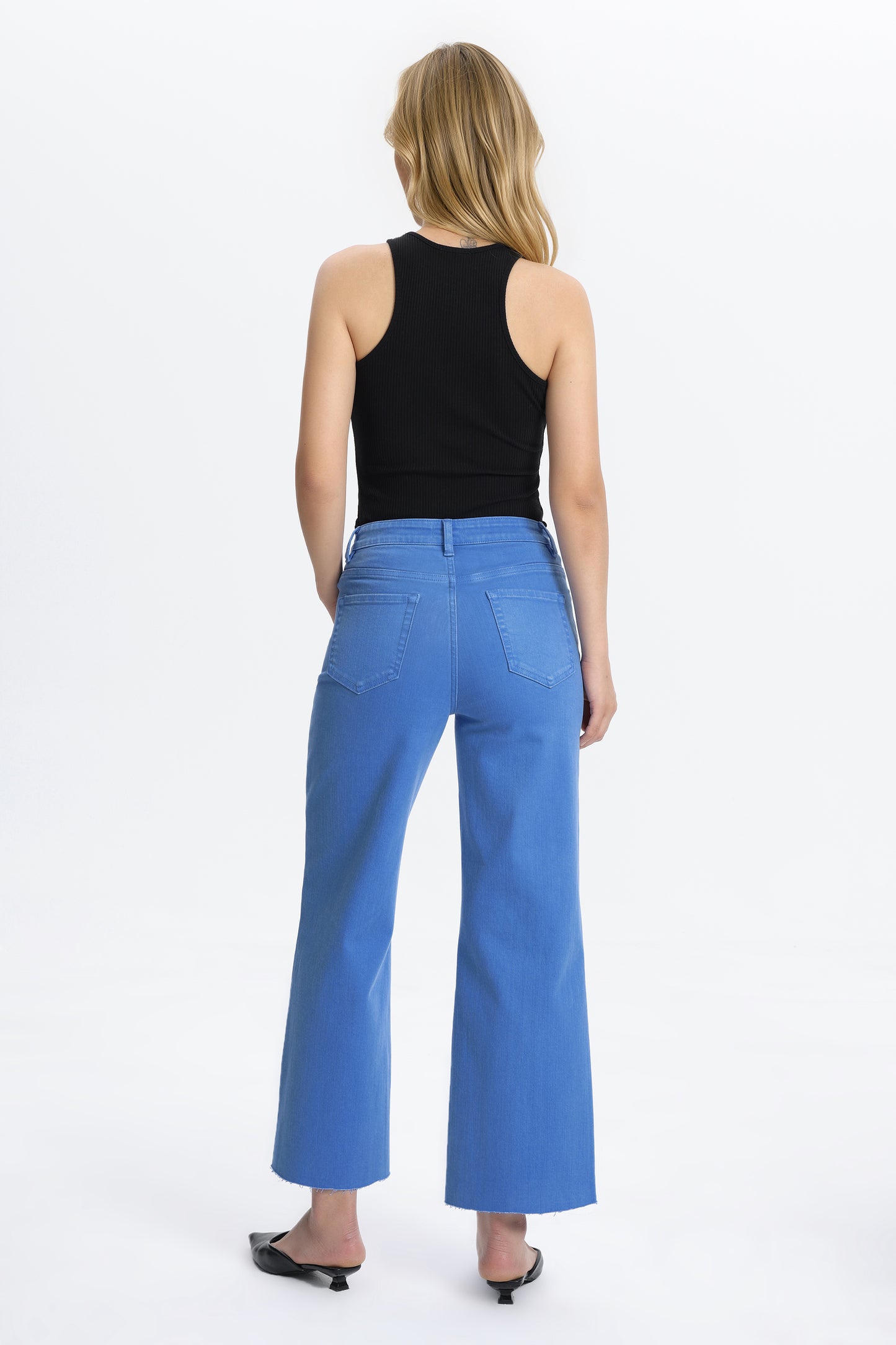 HIGH RISE WIDE LEG BYW8015 BLUE