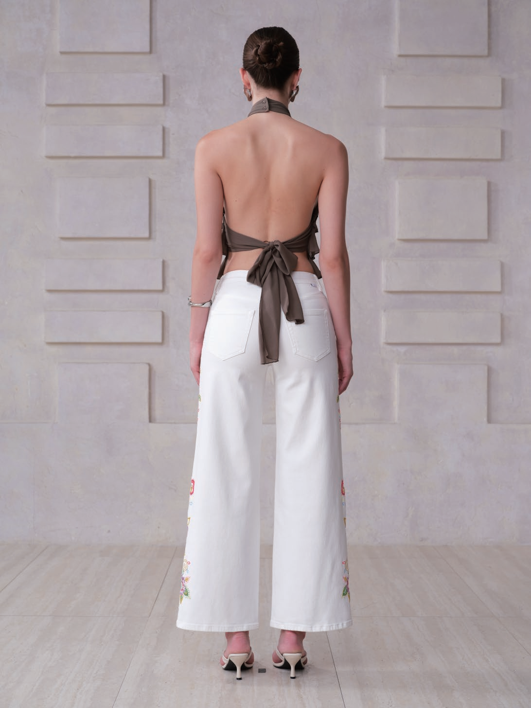NEW YORK M-HIGH RISE WIDE LEG FULL PANTS BYW8446