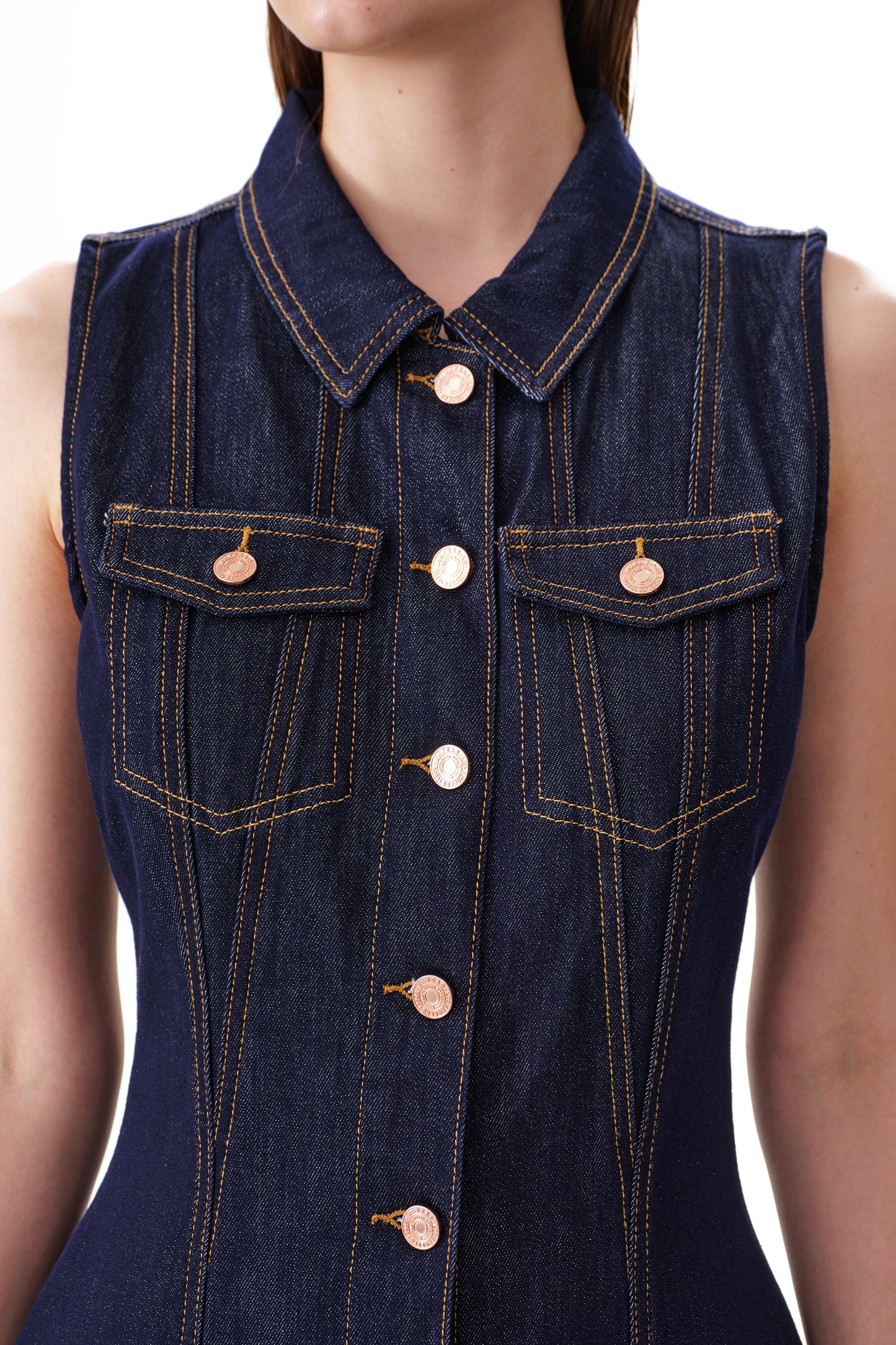 JULIA CARDIGAN DENIM DRESS