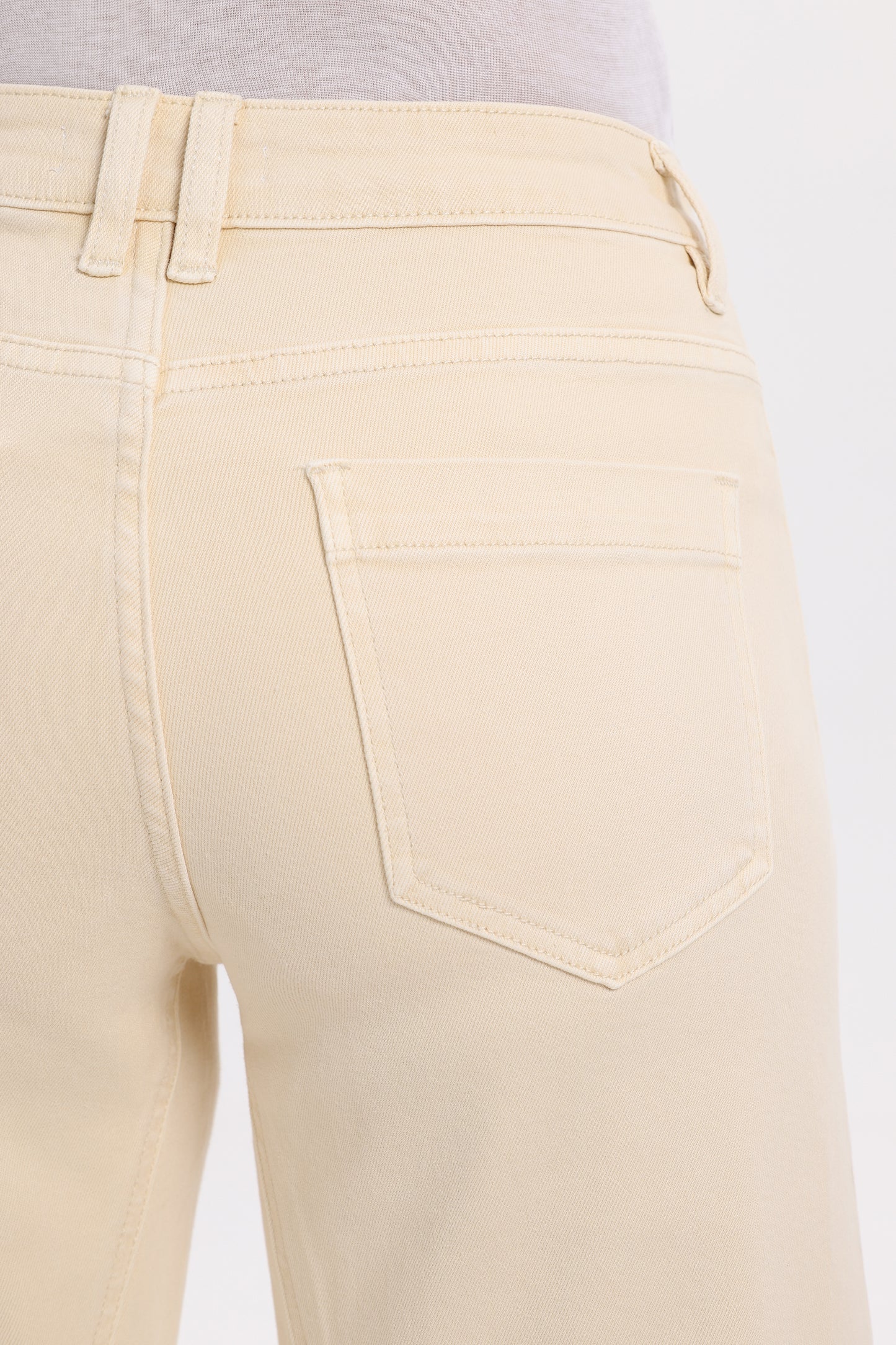 MID RISE BARREL LEG DENIM JEANS 27''