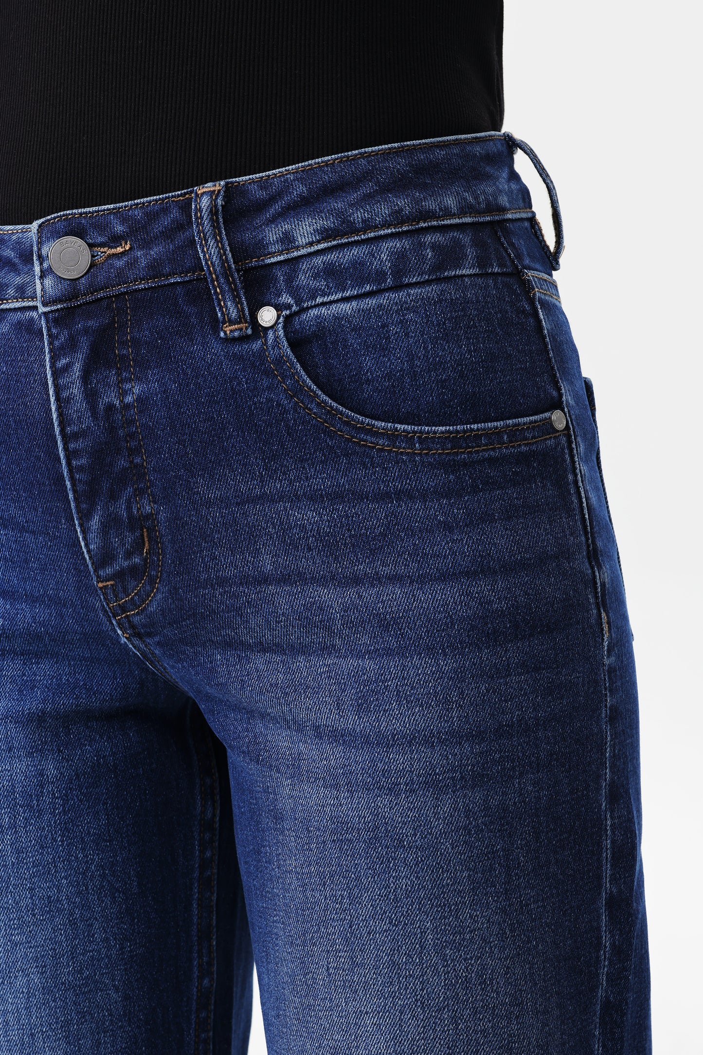 HONG KONG M-HIGH RISE STRAIGHT FULL JEANS BYT5359